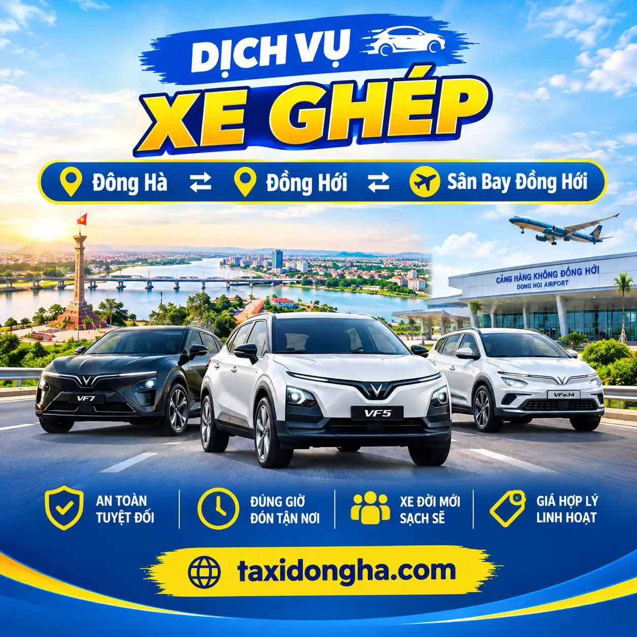 Taxi Đông Hà Và Dịch Vụ Xe Ghép 24H